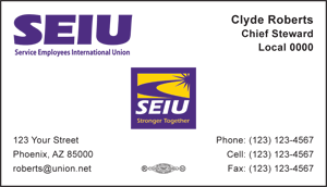 SEIU Business Card Template 11
