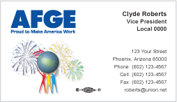 AFGE Business Card Template 01
