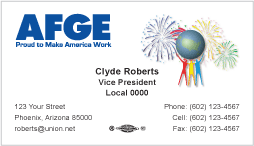 AFGE Business Card Template 02