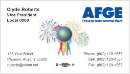 AFGE Business Card Template 03