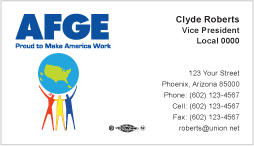 AFGE Business Card Template 05