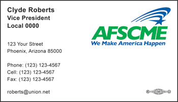 AFSCME Business Card