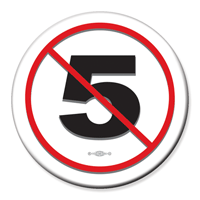 NO on 5 button