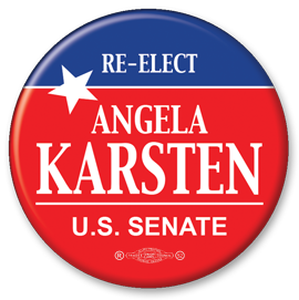 political campaign buttons-round