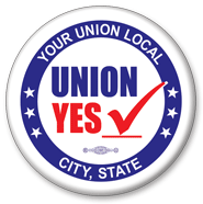 Pro-Union button